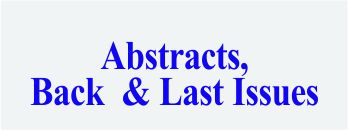 Abstracts Back & Last Issues